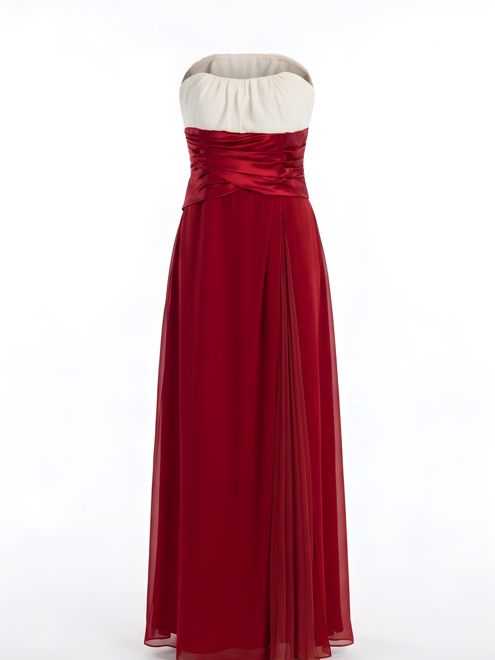 Sophia Tolli Strapless Red and white Dress